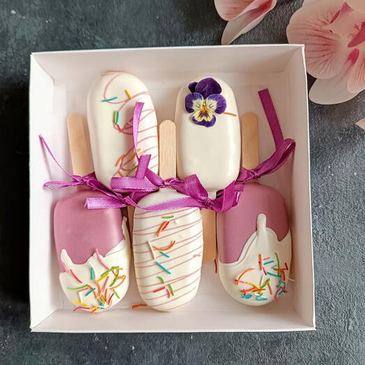 Набор муссовых пирожных Эскимо на палочке