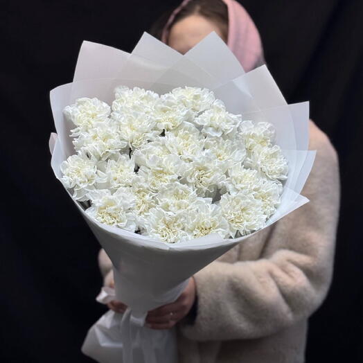 Белые диантусы ( гвоздики )