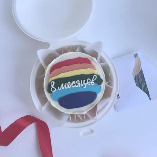Бенто радужное по месяцам