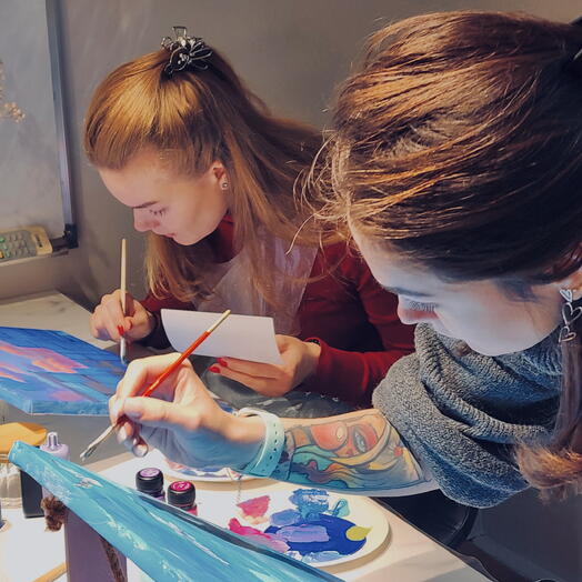 Для подруг: сертификат на арт мастер-класс