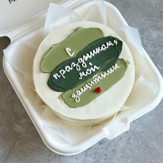 Бенто-торт «С праздником, мой защитник». Подарок на 23 февраля