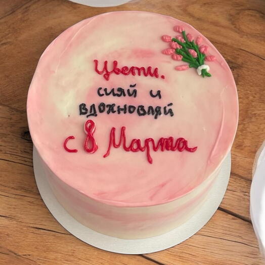 Бенто торт на 8 марта цвети сияй вдохновляй