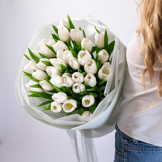 White tulips