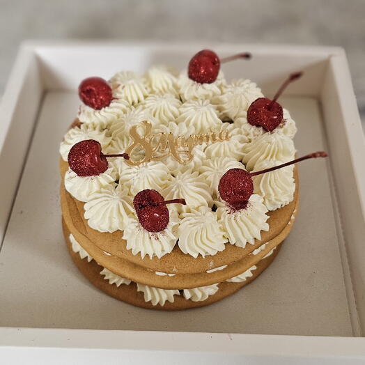 Открытый медовик св вишней 🍒