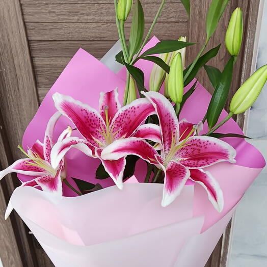 Pink Lilies