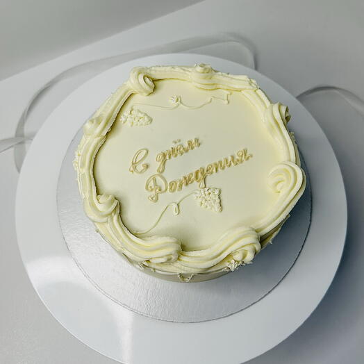 Торт с днем рождения на 1 кг