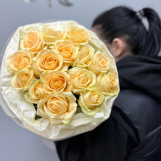 Букет из 15 premium роз 🍑