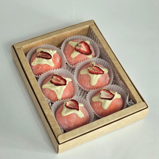 Моти Нежная клубника 🍓 6 шт 350 гр