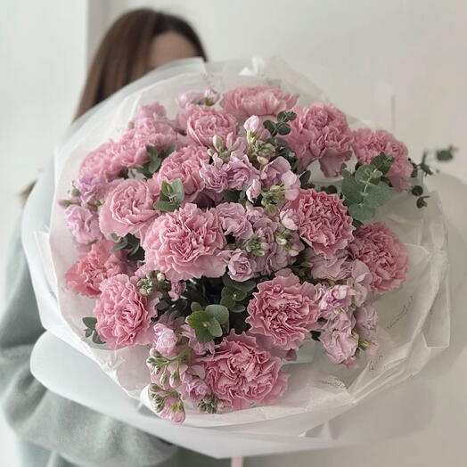 Маттиола и диантусы