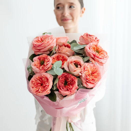 Пионовидный коралл -11 роз💕