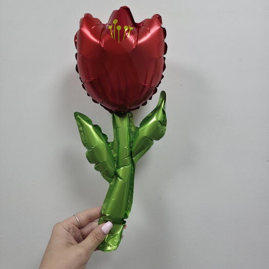 Шар фольгированный с воздухом "Тюльпан" (18"/45см)