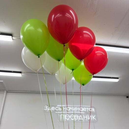 Шары под потолок «Оттенки лета»