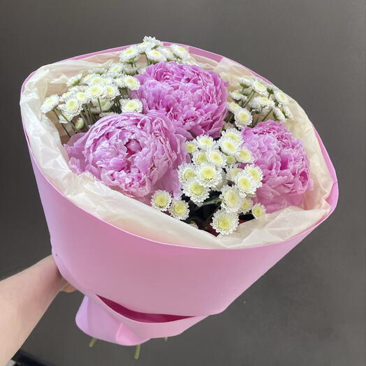 Пионы и сантини 🌸