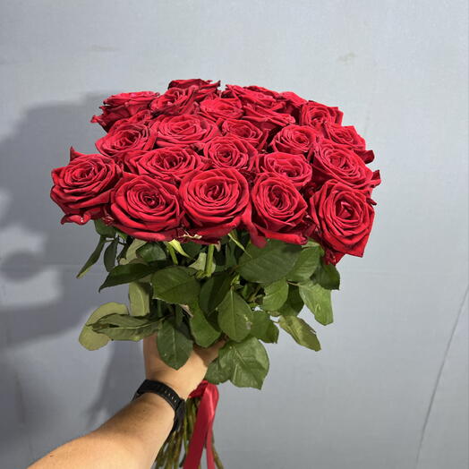 🌹25 КРУПНАЯ КРАСНАЯ РОЗА🌹
