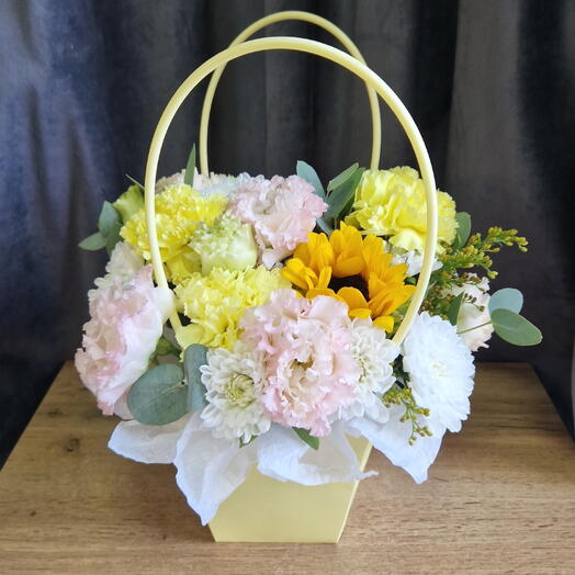 Корзинка с подсолнухом💛