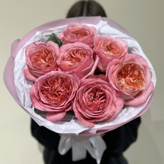 Моно букет Пионовидная роза Pink Expression
