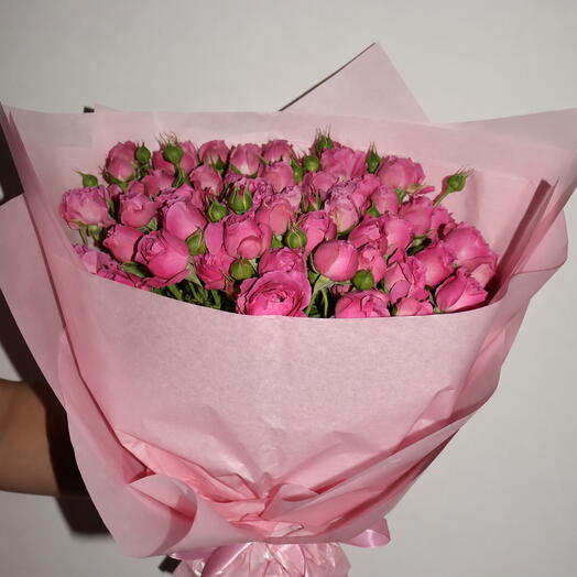Pink Bombastic Spray Roses