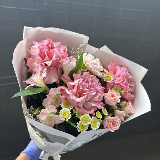 Букет комплимент Розовое пирожное