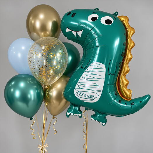 🦖 Набор воздушных шаров «Весёлый динозаврик»