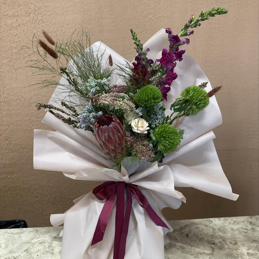 Оригинальный букет с протеей 💐