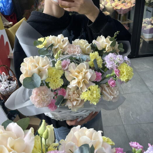 Букет «любовь моя» с ажурными розами