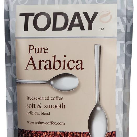 Кофе Тудей Арабика. Октябрьский кофе Квик. Today Pure Arabica 150г пак.