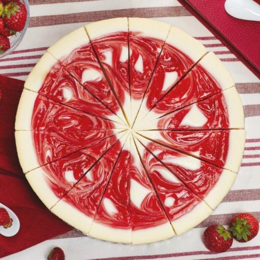 New York Cheesecake with Premium strawberries