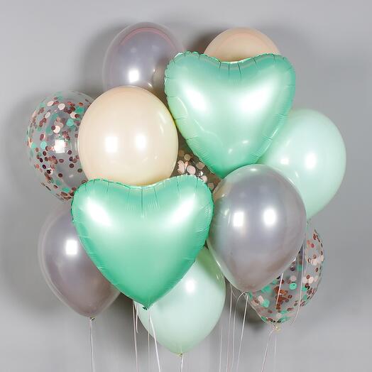 Bouquet of beads "Satin miracle" of 12 pieces