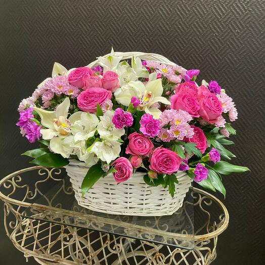 Cesta de flores