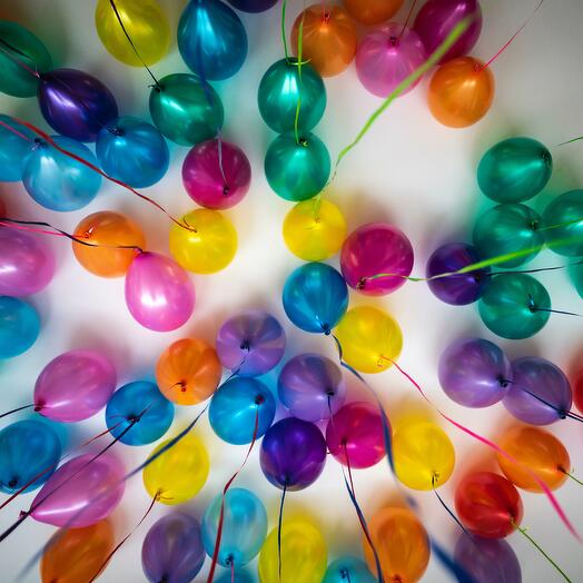 Metallic Helium balloons