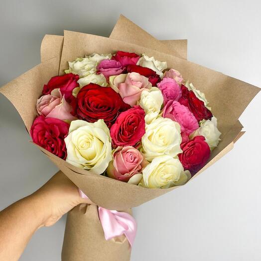 25 rosas de colores