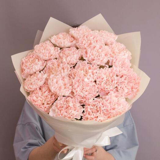 Bouquet of beige Dianthuses 25pcs