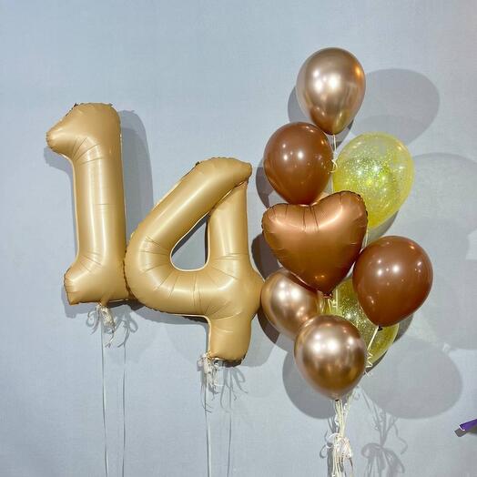 Cream balls for 14 years of beige shades 11 pcs