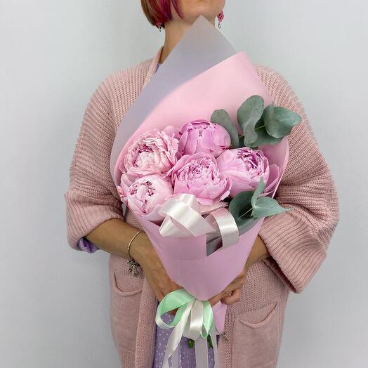 Selected Sarah Bernhardt peonies 5 pieces