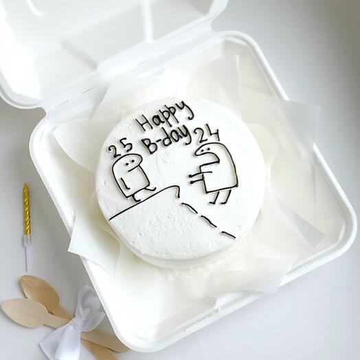 Bento cake as a birthday gift "Happy b-day"