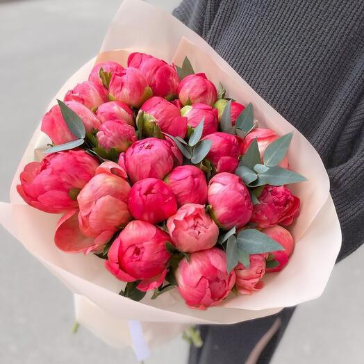Коралловые пионы