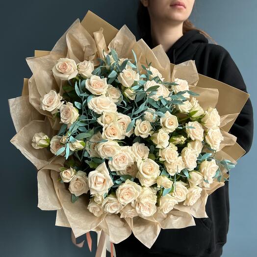 Rosas de arbusto de vainilla