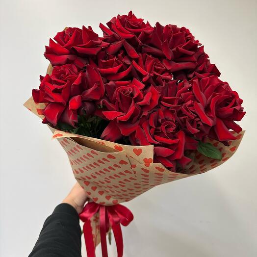 Bouquet of French roses (11 roses)