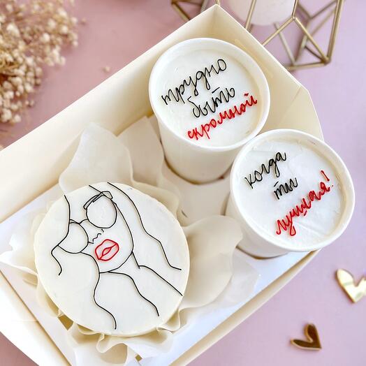 Бенто /набор для девушки /Cake to go /для подруги/сестры