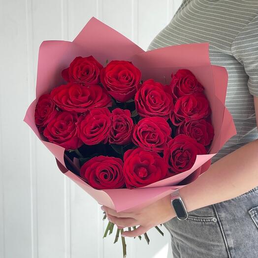 Ramo de 15 rosas rojas