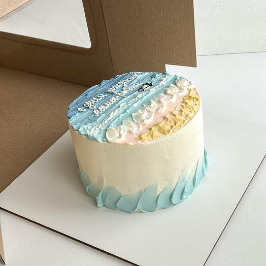 Торт 1 кг в морском стиле на день рождения 🎂