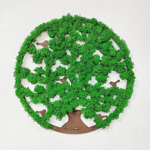 Панно из стабилизированного мха