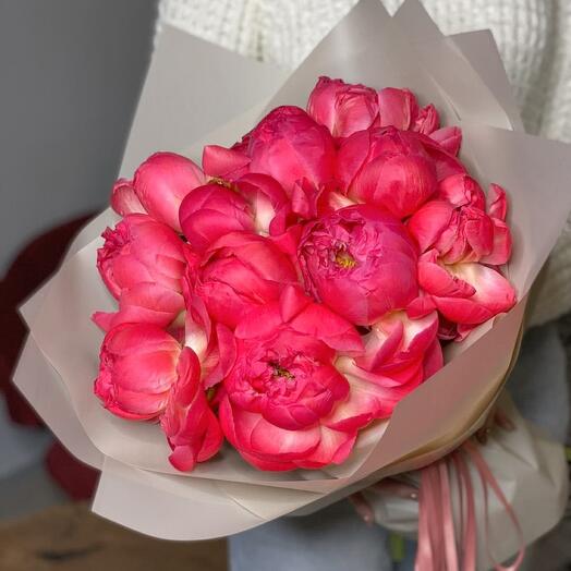 Коралловые пионы