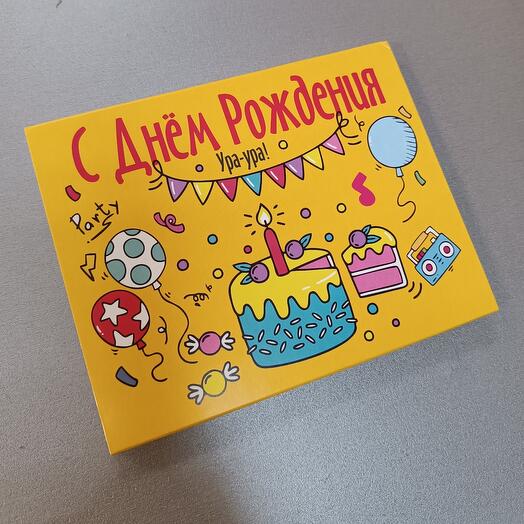 Шоколад 12 плиток "с днем рождения"