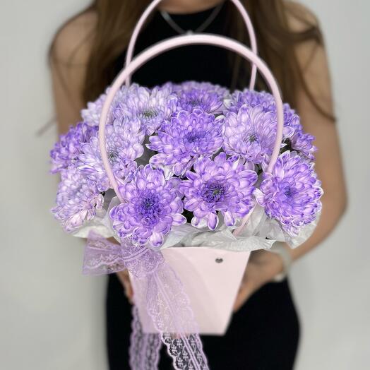 Комплимент для настроения (сиреневая хризантема) 💜/ цветы с доставкой в Уфе