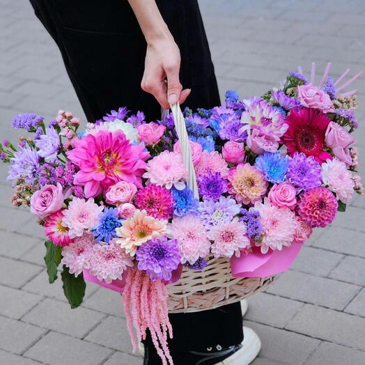 Микс Корзина с цветами
