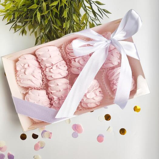 Зефир натуральный клубничный в подарок