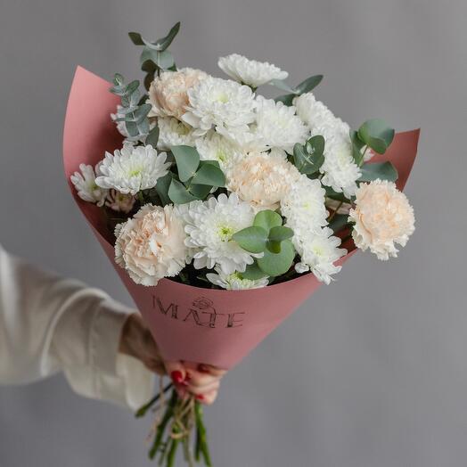 Delicado ramo de crisantemos y Dianthus MF1351