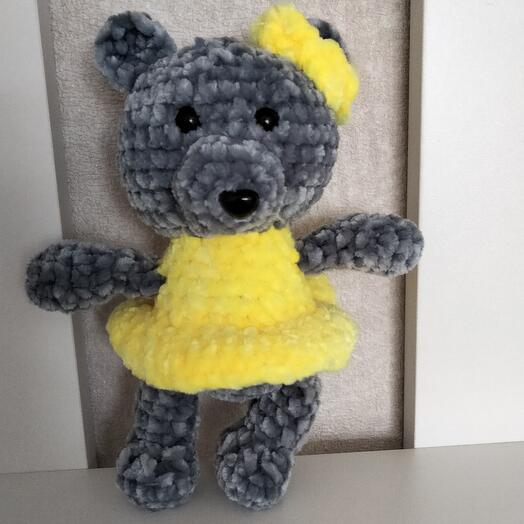 Мишка с бантом
