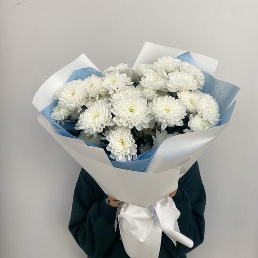 Белоснежные хризантемы